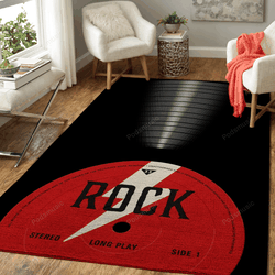 Rock Vinyl Music Art For Fans Area Rug Living Room Carpet Rug Regtangle Carpet Floor Decor Home Decor