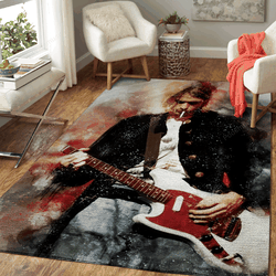 Rocker Music Guitar Rock Art For Fans Area Rug Living Room Carpet Rug Regtangle Carpet Floor Decor Home Decor
