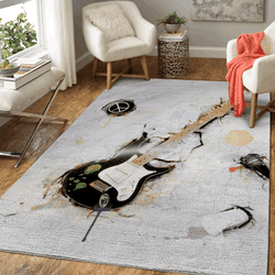 Rock’N Peace Music Art For Fans Area Rug Living Room Carpet Rug Regtangle Carpet Floor Decor Home Decor