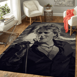 Rod Stewart 18 Music Artist Art For Fans Area Rug Living Room Carpet Rug Regtangle Carpet Floor Decor Home Decor