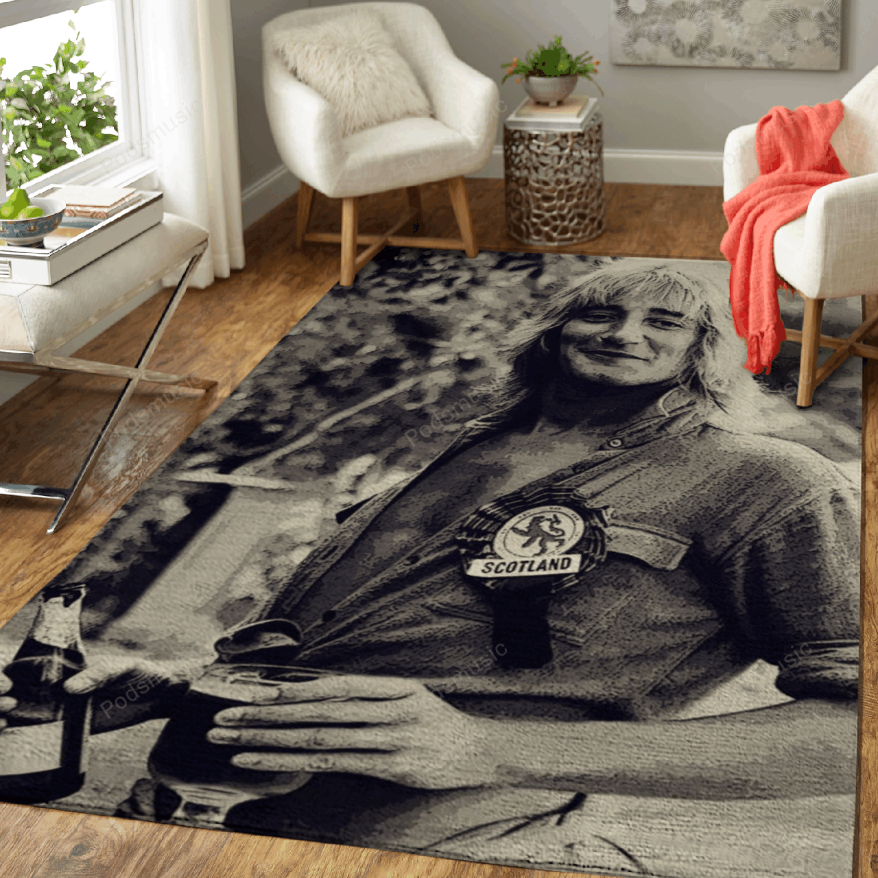 Rod Stewart 25 Music Artist Art For Fans Area Rug Living Room Carpet Rug Regtangle Carpet Floor Decor Home Decor