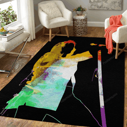 Rod Stewart Watercolor Music Legends On Stage Art For Fans Area Rug Living Room Carpet Rug Regtangle Carpet Floor Decor Home Decor