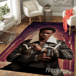 Roddy Ricch Rap Music Art For Fans Area Rug Living Room Carpet Rug Regtangle Carpet Floor Decor Home Decor