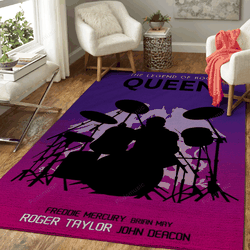 Roger Taylor Artwork Retro Music Art For Fans Area Rug Living Room Carpet Rug Regtangle Carpet Floor Decor Home Decor