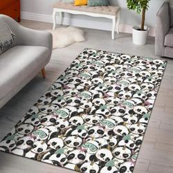 Rooster Blue Pattern Print Area Rug Living Room Rug Home Decor
