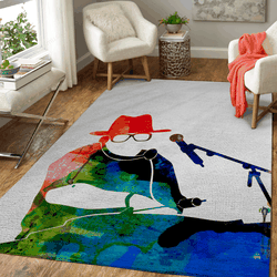 Run Dmc Watercolor Music Legends Art For Fans Area Rug Living Room Carpet Rug Regtangle Carpet Floor Decor Home Decor