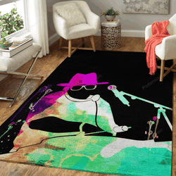 Run Dmc Watercolor Music Legends On Stage Art For Fans Area Rug Living Room Carpet Rug Regtangle Carpet Floor Decor Home Decor