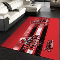 Rutgers Scarlet Knights Ncaa 1 Living Room Bed Room Rug Regtangle Carpet