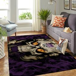 Sacramento Kings Nba Area Rugs Skull Style Living Room Carpet Regtangle Carpet