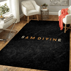 Sam Divine Gold Badges Art For Fans Area Rug Living Room Carpet Rug Regtangle Carpet Floor Decor Home Decor