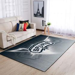 San Antonio Spurs Area Rug Nba Team Logo Living Room Rug Regtangle Carpet V1730