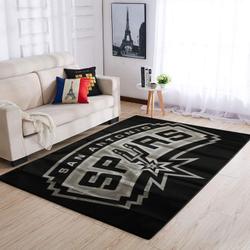 San Antonio Spurs Area Rug Nba Team Logo Living Room Rug Regtangle Carpet V1734