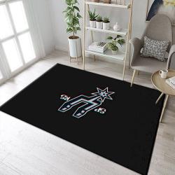 NBA San Antonio Spurs Logo Tiktok Rug Area Rug Floor Decor San Antonio Spu