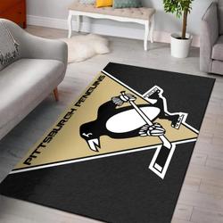 NHL Pittsburgh Penguins Area Rug Living Room Rug Home Decor 20030322