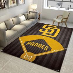 San Diego Padres Area Rug Mlb Baseball Team Logo Carpet Living Room Rugs 13