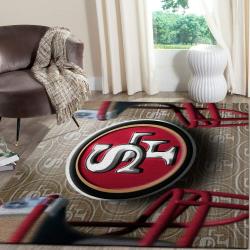 San Francisco 49Ers Nfl Football Living Room Rugs Rug Regtangle Carpet V560