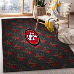 San Francisco 49Ers Nfl 3 Area Rug Living Room Bedroom Rug Regtangle Carpet