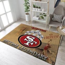 San Francisco 49Ers Nfl 35 Area Rug Living Room Bedroom Rug Regtangle Carpet