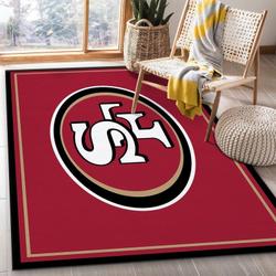 San Francisco 49Ers Nfl 4 Area Rug Living Room Bedroom Rug Regtangle Carpet