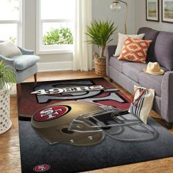 San Francisco 49Ers Nfl Area Rugs Living Room Regtangle Carpet