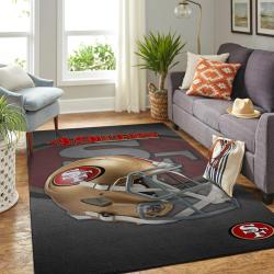 San Francisco 49Ers Nfl Rugs Helmet Living Room Carpet Regtangle Carpet