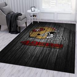 San Francisco 49Ers Nfl Logo Area Rug For Gift Bedroom Rug Us Gift Dec