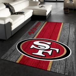 San Francisco 49Ers Nfl Team Logo Wooden Style Style Nice Gift Home De