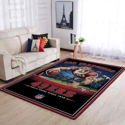 San Francisco 49Ers Nfl Team Pride Living Room Carpet Rug Regtangle Carpet