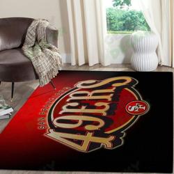 San Francisco 49Ers Super Bowl Football Area Rug Floor Decor The Us Decor V1