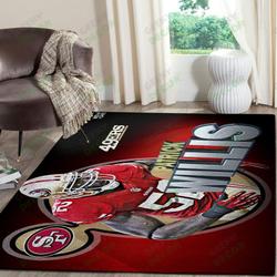 San Francisco 49Ers Super Bowl Football Area Rug Floor Decor The Us Decor V2