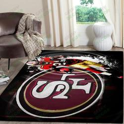 San Francisco 49Ers Super Bowl Football Area Rug Floor Decor The Us Decor V3
