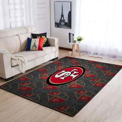 San Francisco 49Ers Super Bowl Football Area Rug Floor Decor The Us Decor V4