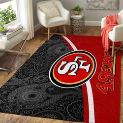 San Francisco 49Ers Super Bowl Football Area Rug Floor Decor The Us Decor V6