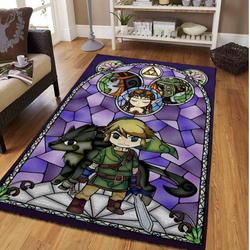 The Legend Of Zelda Glass Style Area Rug Living Room Rug Home Decor 19122610