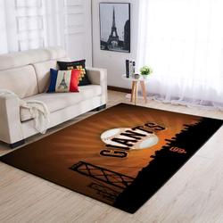 MLB San Francisco Giants Team Logo Area Living Room Rug V1081
