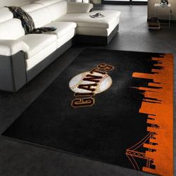 MLB San Francisco Giants Team Logo Area Living Room Rug 4