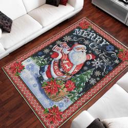 Santa Claus Area Rug Living Room Rug Home Decor Home Decor Bedroom Living Room Decor