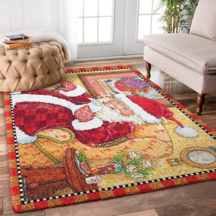 Santa Dhcus Christmas 3 Dhcdhc Ld1610 Rug Living Room Rug Home Decor