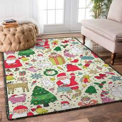 Santa Dhcus Christmas 4 Dhcdhc Ld1610 Rug Living Room Rug Home Decor