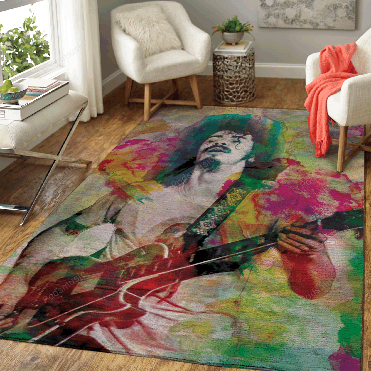 Santana Art Music Art For Fans Area Rug Living Room Carpet Rug Regtangle Carpet Floor Decor Home Decor