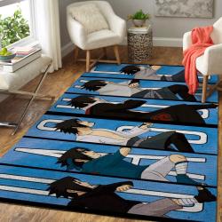 Sasuke Uchiha Area Rug Manga Anime Rug Regtangle Carpet Floor Decor Home Decor