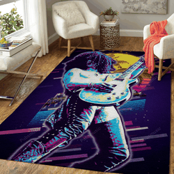 Saul Hudson In Concert Artwork Music Synthwave 80S Art For Fans Area Rug Living Room Carpet Rug Regtangle Carpet Floor Decor Home Decor