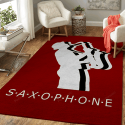 Saxophone Music Music Art For Fans Area Rug Living Room Carpet Rug Regtangle Carpet Floor Decor Home Decor