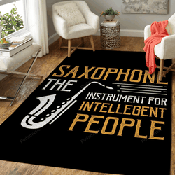 Saxophone The Instrument Music Art For Fans Area Rug Living Room Carpet Rug Regtangle Carpet Floor Decor Home Decor