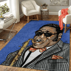Saxplayer Music Art For Fans Area Rug Living Room Carpet Rug Regtangle Carpet Floor Decor Home Decor