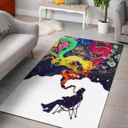 Scary Clown Pattern Print Area Rug Living Room Rug Home Decor