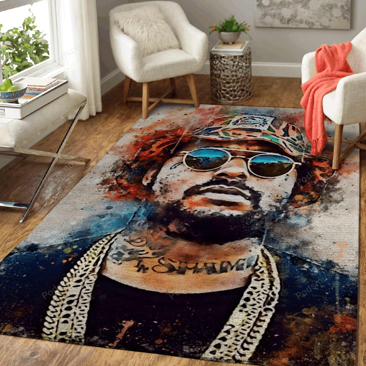 Schoolboy Q Rapper Music World Art For Fans Area Rug Living Room Carpet Rug Regtangle Carpet Floor Decor Home Decor