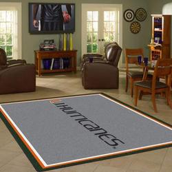 NCAA Miami (FL) Hurricanes Living Room Rug Rectangle Carpet V11079 3