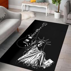 Liberty With Guitar Music Rug Area Rug Living Room Rug Home Decor Ss2