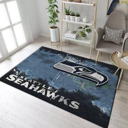 NFL Seattle Seahawks Football Sport Rug Area Rug Living Room Rug Home Decor